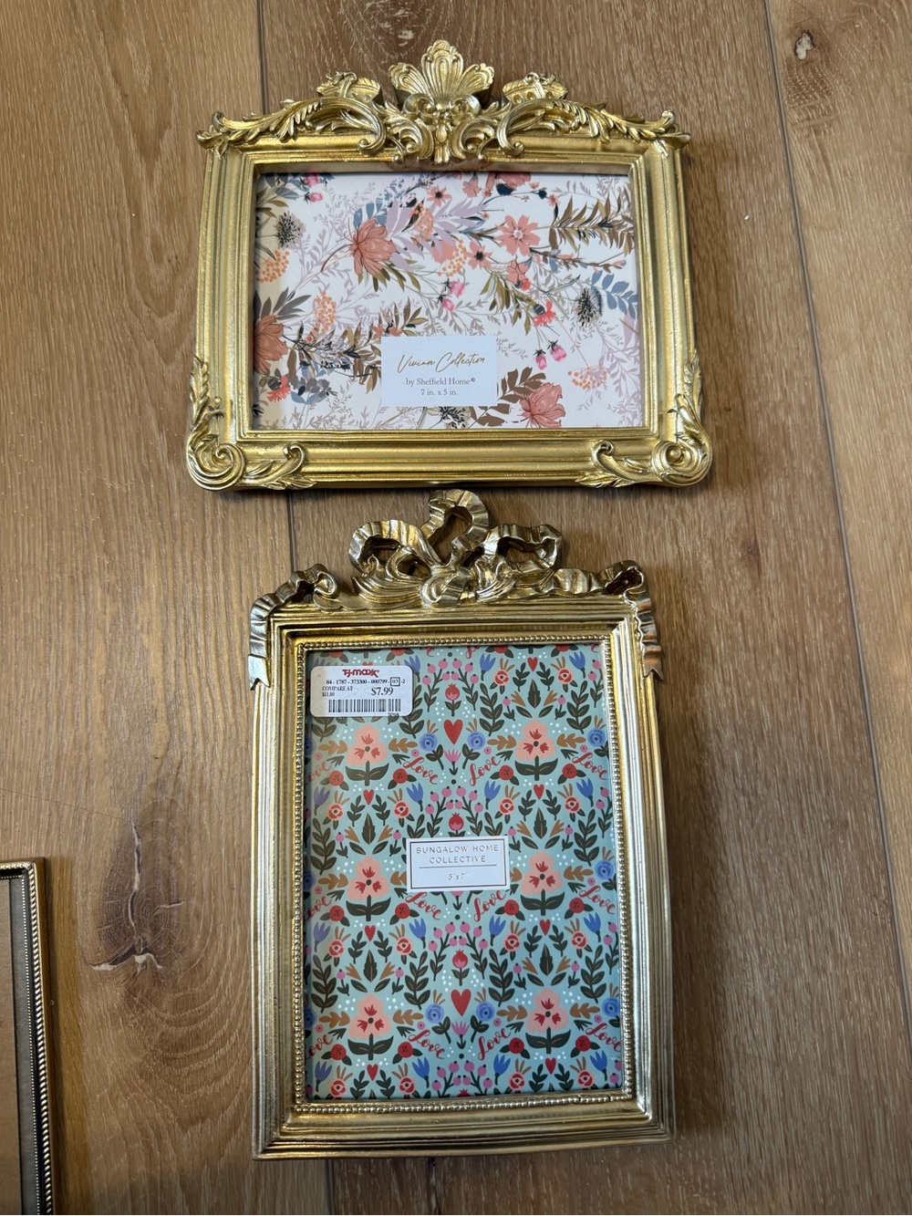Set of 3 Tj Maxx Ornate Gold Frames